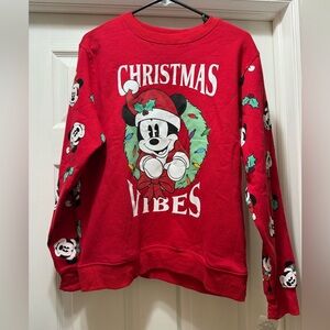 Disney Red Mickey Mouse Sweatshirt